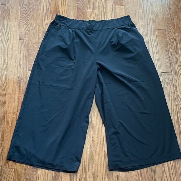 Athleta Brooklyn Wide Leg Crop Pant Black Women’s Sz 18 - Picture 4 of 15